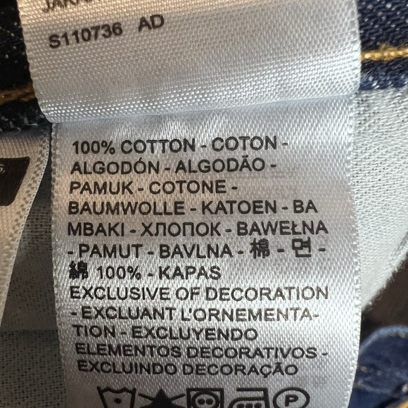 Levis‎ 501 Jeans Men 34x34 (34x33 Actual) Dark Blue Button Fly - Picture 11 of 11